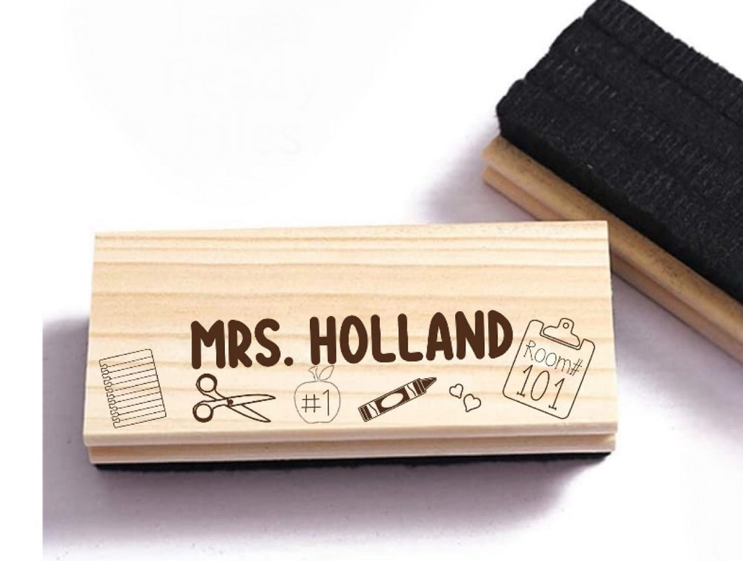 Dry Erase- Eraser ✏️ Teacher Gift Custom