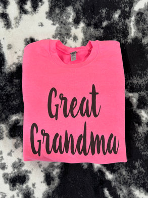 Great Grandma - Black Ink