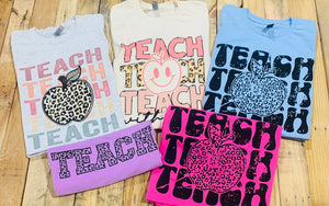 Teach - Repeat - Leopard Print - Design 3