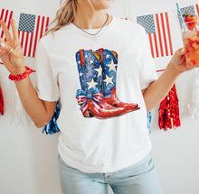 Load image into Gallery viewer, American Flag Cowboy Boots