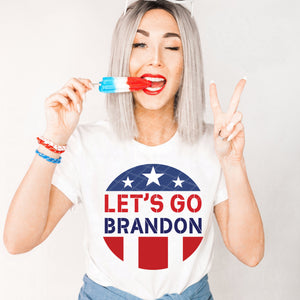 Let's Go Brandon w/ American Flag Circle - Design 1