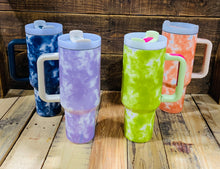 Load image into Gallery viewer, Tumbler w/ Lid &amp; Straw - Tie Dye