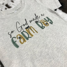 Load image into Gallery viewer, So God Made a Farm Boy - Unisex Fit Apparel Youth Mens Womens