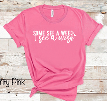 Load image into Gallery viewer, Some See A Weed I See A Wish - White Ink