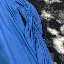 Load image into Gallery viewer, 245 - Blue Scrunch Sleeve Top