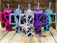 Load image into Gallery viewer, Tumbler w/ Lid &amp; Straw - Tie Dye