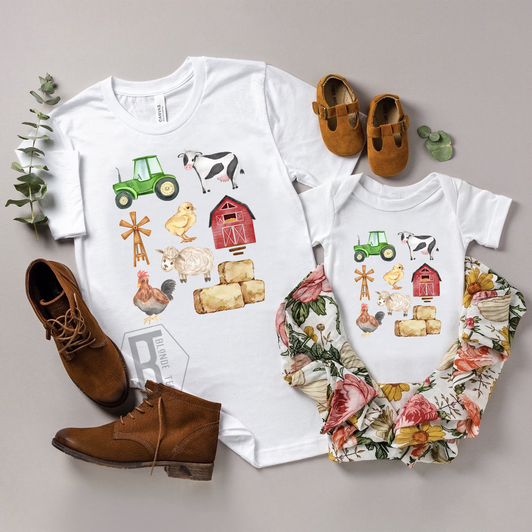 Mommy & Me - Farm w/ NO Bows