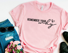 Load image into Gallery viewer, Remember Your Why - Black Ink