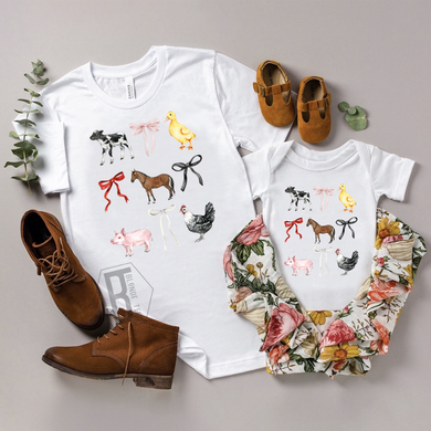 Mommy & Me - Farm Animals w/ Bows
