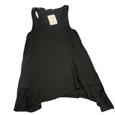 234 - Black Flowy Tank - Size L