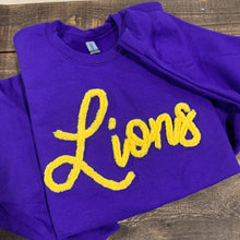 Load image into Gallery viewer, Lions - Chenille Yarn Embroidery