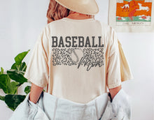 Load image into Gallery viewer, Baseball Mom w/ Leopard - Black Ink