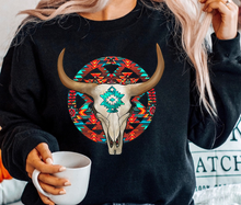 Load image into Gallery viewer, Cow Skull w/ Western Background