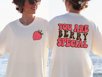 Strawberry (On Left Chest) You Are Berry Special - Valentine (On Back)