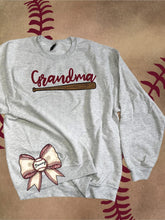 Load image into Gallery viewer, BASEBALL - Custom Saying w/ Bat and Bow Bottom Right  - Unisex Fit Apparel Youth Mens Womens