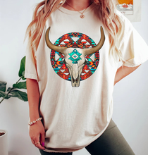 Load image into Gallery viewer, Cow Skull w/ Western Background