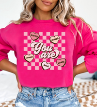 Load image into Gallery viewer, You Are Worthy. Enough. Awesome. Loved. Strong. - Valentine