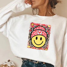 Load image into Gallery viewer, Smiley Face w/ Multi Pattern Background