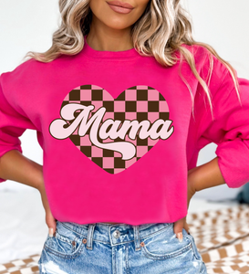 Mama Checkered Heart - Valentine