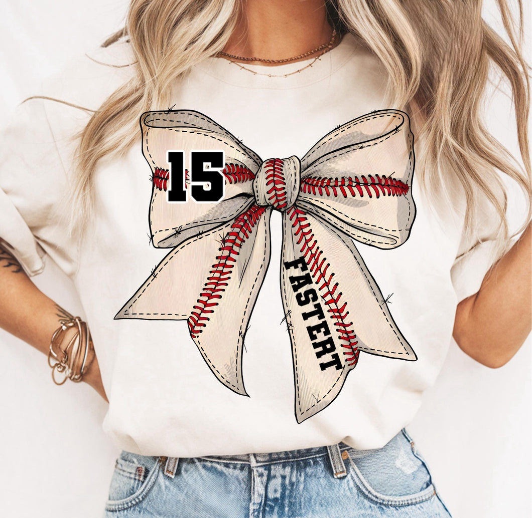 Customizable Baseball Bow - Unisex Fit Apparel