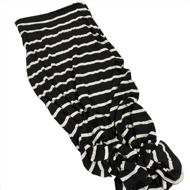 130 - Maxi Skirt Black/ White - Plus Size