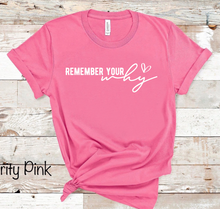 Load image into Gallery viewer, Remember Your Why - White Ink