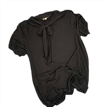 Load image into Gallery viewer, 278 - Black Blouse with Bow