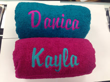 Load image into Gallery viewer, Personalized Embroidery Towels, Easter Gifts, Graduation Gifts, Mothers Day Gifts