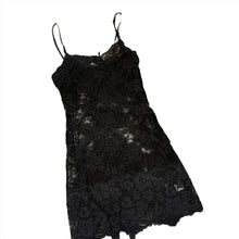 Load image into Gallery viewer, 282 - Black Sheer Long Tank Top