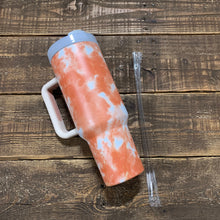 Load image into Gallery viewer, Tumbler w/ Lid &amp; Straw - Tie Dye