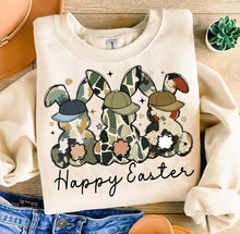 Load image into Gallery viewer, Happy Easter w/ Camo Bunny&#39;s - Unisex Fit Apparel