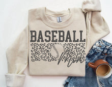 Load image into Gallery viewer, Baseball Mom w/ Leopard - Black Ink