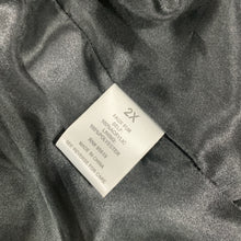 Load image into Gallery viewer, 294 - Black Combo Faux Fur Vest - Size 2X