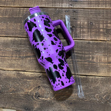 Load image into Gallery viewer, Tumbler w/ Lid &amp; Straw - Tie Dye