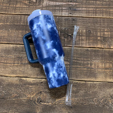 Load image into Gallery viewer, Tumbler w/ Lid &amp; Straw - Tie Dye