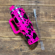 Load image into Gallery viewer, Tumbler w/ Lid &amp; Straw - Tie Dye