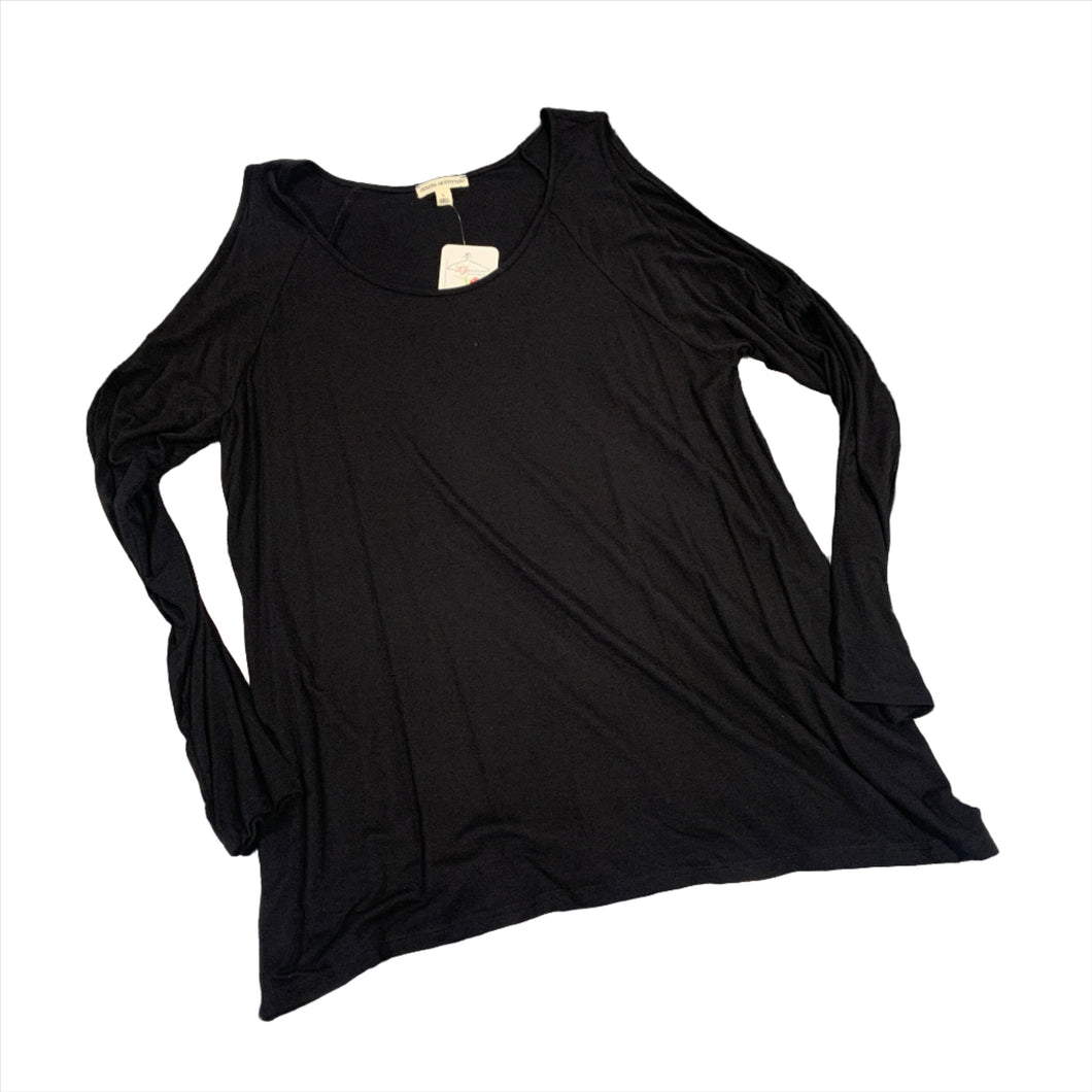 280 - Black Long Sleeve Top w/ Knot