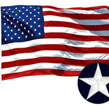 Load image into Gallery viewer, American Flag Outdoor Quality Made USA Flag Embroidered Stars Stitched