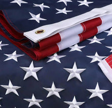Load image into Gallery viewer, American Flag Outdoor Quality Made USA Flag Embroidered Stars Stitched
