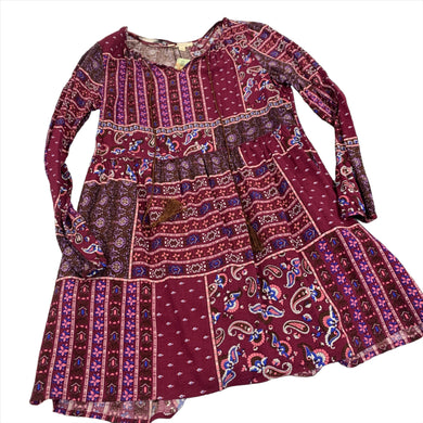 240 - Aztec Print Purple Dress - Size L