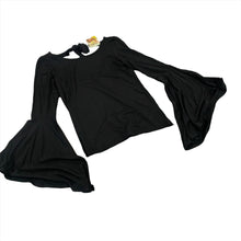 Load image into Gallery viewer, 238 - Black Tie Back Blouse - Size S