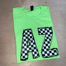 Load image into Gallery viewer, Checkered AZ - Neon Pink - Comfort Colors - Short Sleeve - Unisex Apparelec
