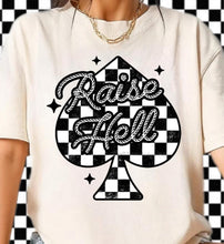 Load image into Gallery viewer, Raise Hell - Spade w/ Checkered - Unisex Fit Apparel Western