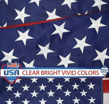 Load image into Gallery viewer, American Flag Outdoor Quality Made USA Flag Embroidered Stars Stitched