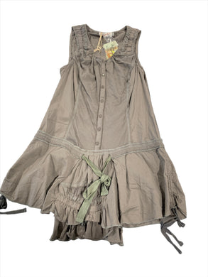 228 - Olive Tie Tank - Size M