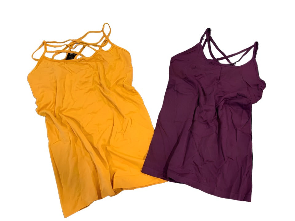 263 - Purple Criss Cross Tanks