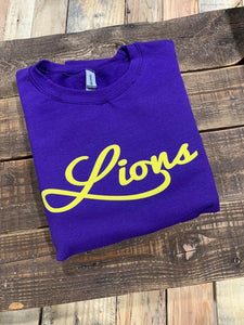 Lions - Puff Print