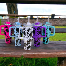 Load image into Gallery viewer, Tumbler w/ Lid &amp; Straw - Tie Dye