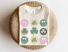 Load image into Gallery viewer, Lucky - Clovers - Smiley Faces - St. Patty&#39;s