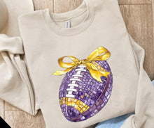 Load image into Gallery viewer, Purple &amp; Gold Disco Football